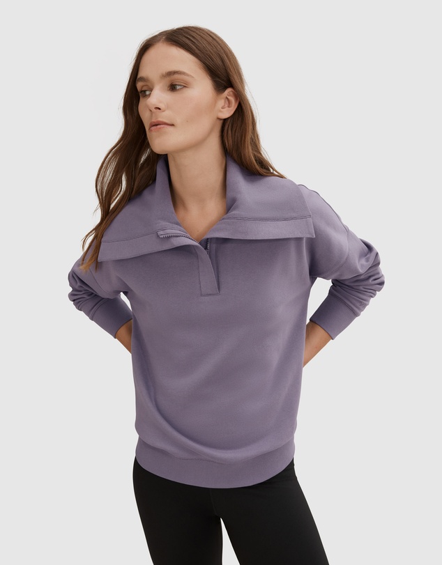 Country Road Towards Circularity - Recycled Cotton Large Collar Sweat