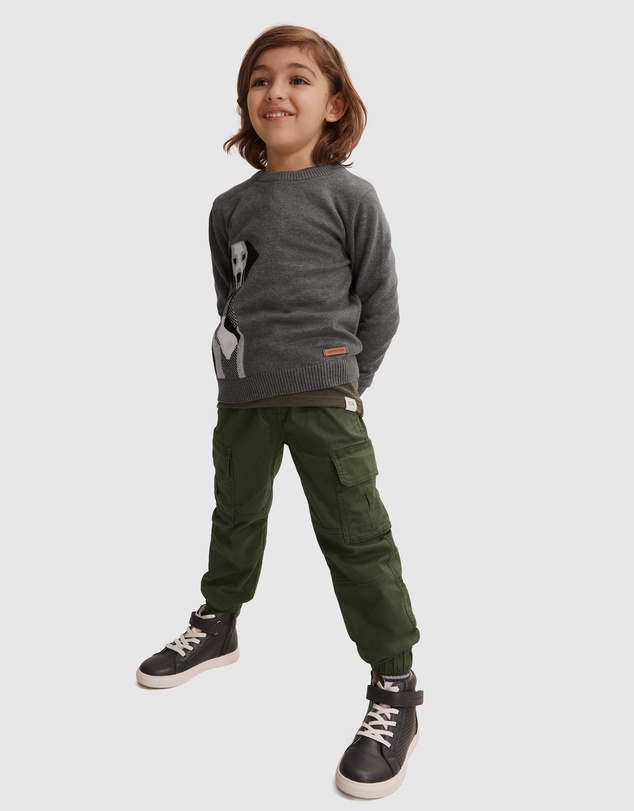 Country Road Dog Intarsia Knit