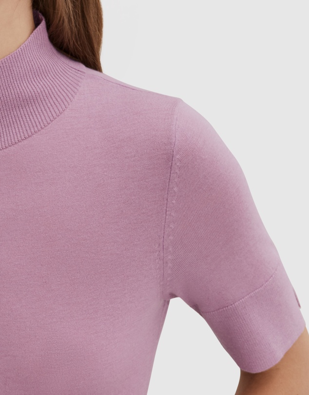 Country Road Australian Merino Wool Silk Short Sleeve Knit