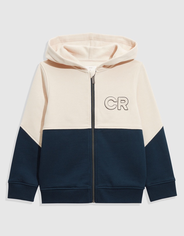 Country Road Organically Grown Cotton Logo Splice Hooded Sweat