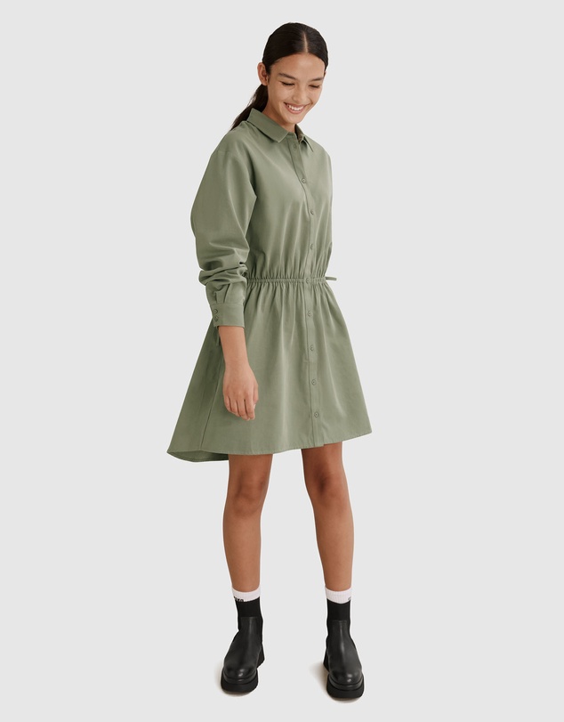 Country Road Teen Button Through Shirt Dress