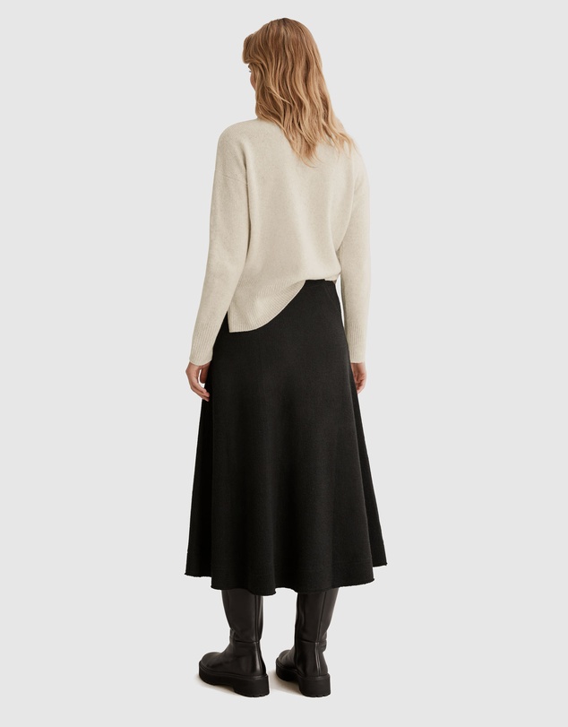 Country Road Textured Pull On Skirt