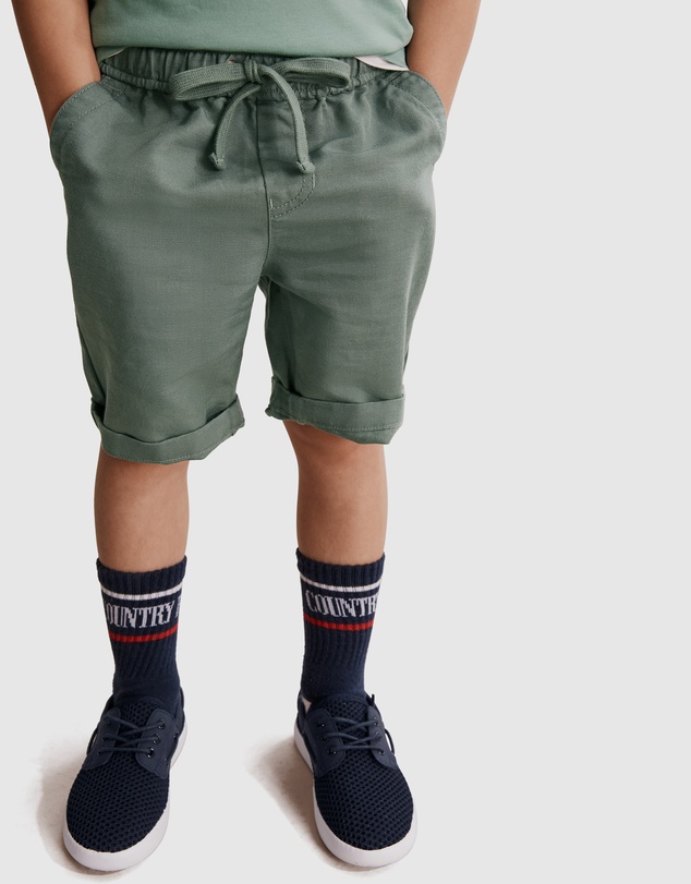 Country Road Drawcord Linen Short