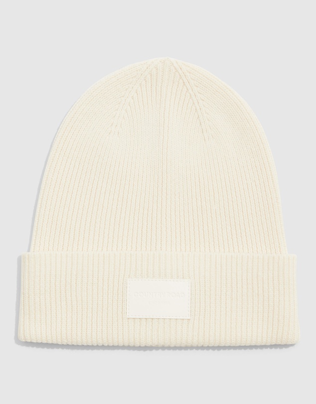 Country Road Branded Rib Beanie