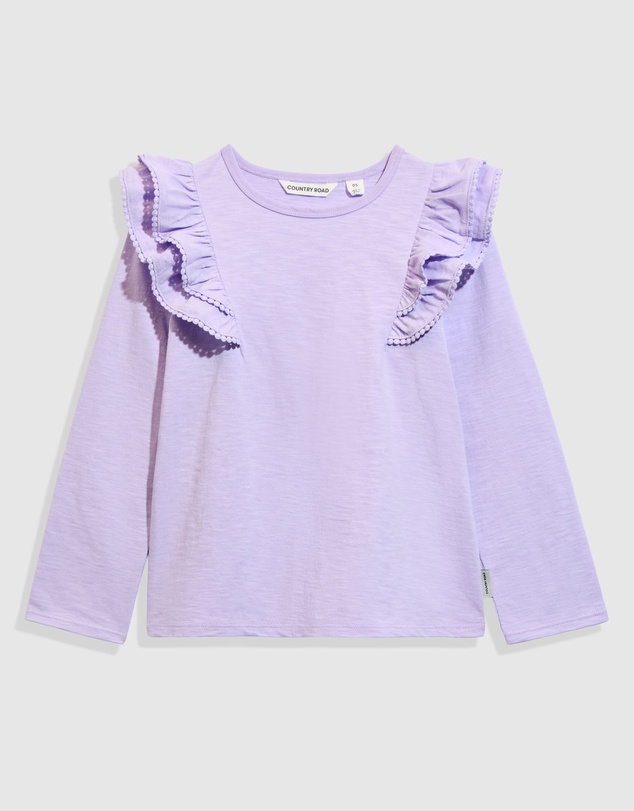 Country Road Organically Grown Cotton Slub Frill T-Shirt