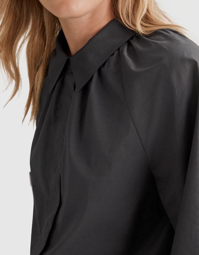 Country Road Gathered Poplin Blouse