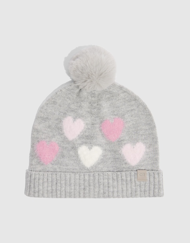Country Road Heart Knit Beanie
