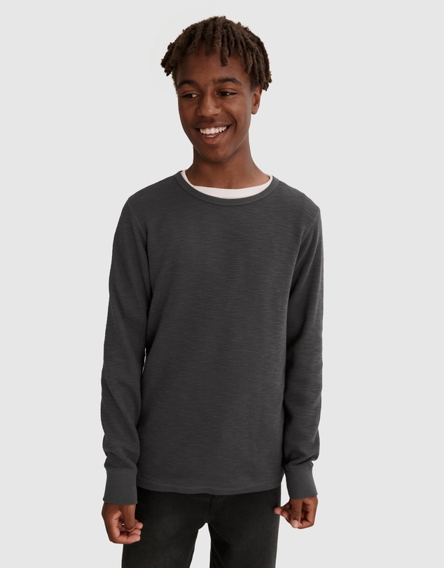 Country Road Teen Textured Long Sleeve Crew T-Shirt