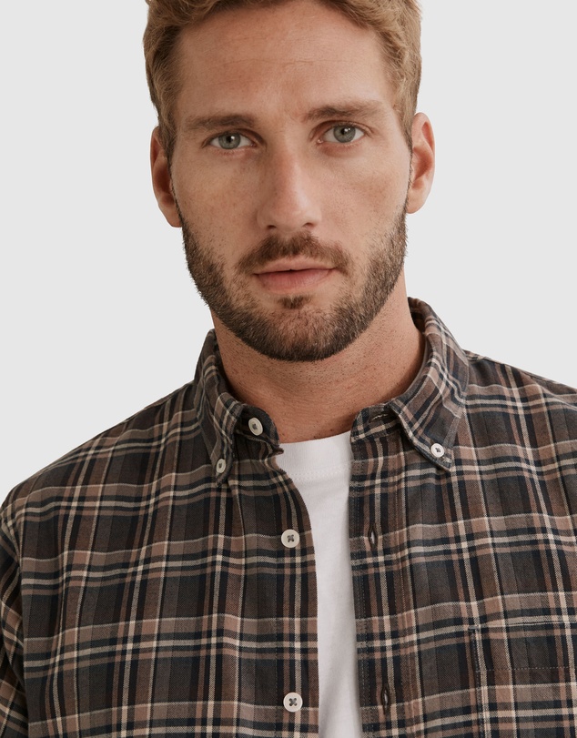 Country Road Regular Fit Brushed Check Shirt