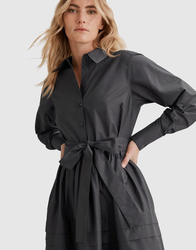 Country Road Panelled Shirt Dress