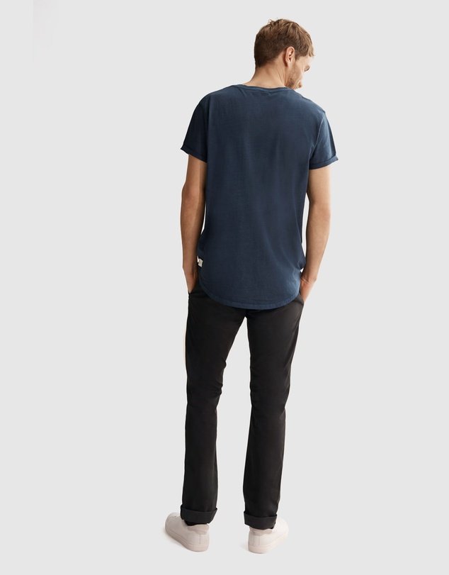 Country Road Short Sleeve Longline Garment Dyed T-Shirt