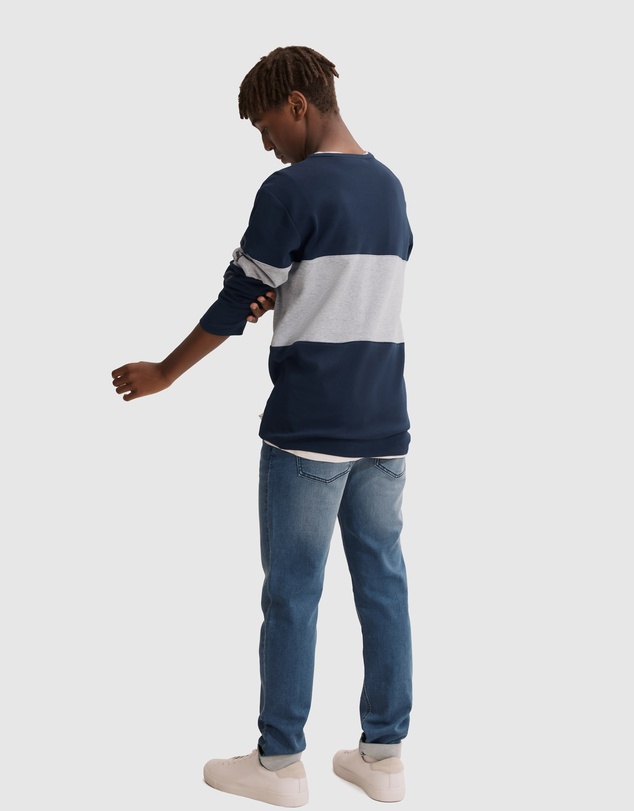 Country Road Teen Recycled Cotton Block Stripe T-Shirt