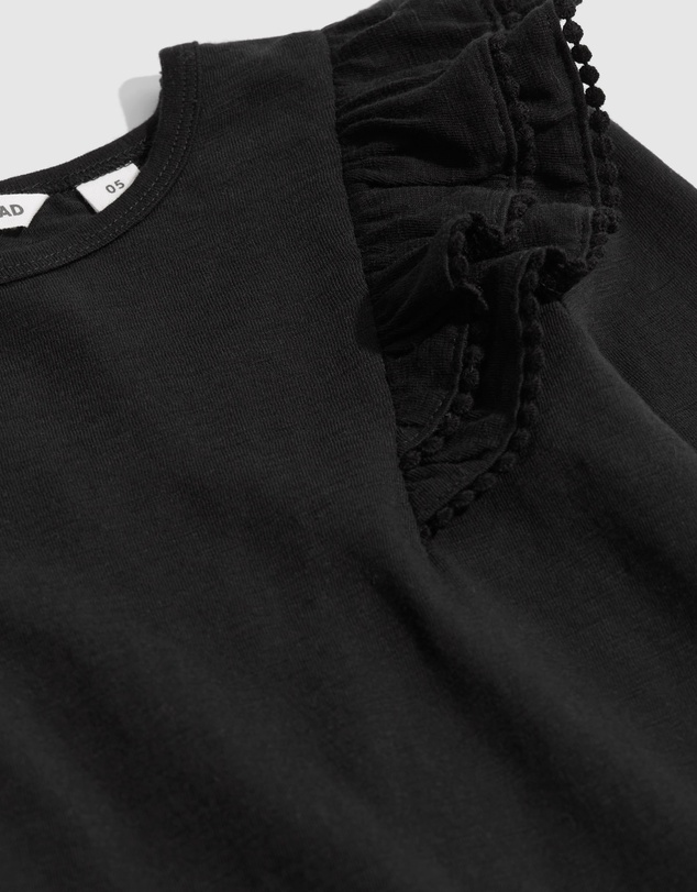 Country Road Organically Grown Cotton Slub Frill T-Shirt