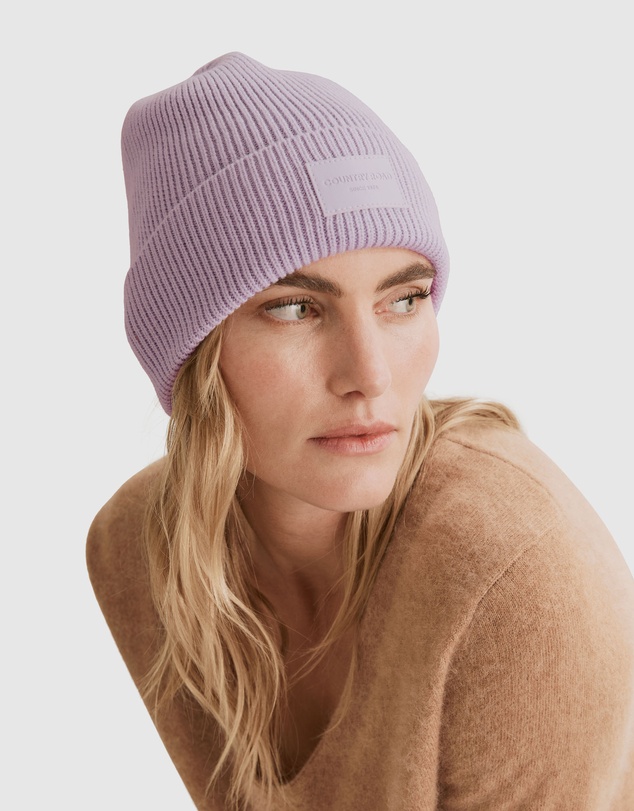 Country Road Branded Rib Beanie