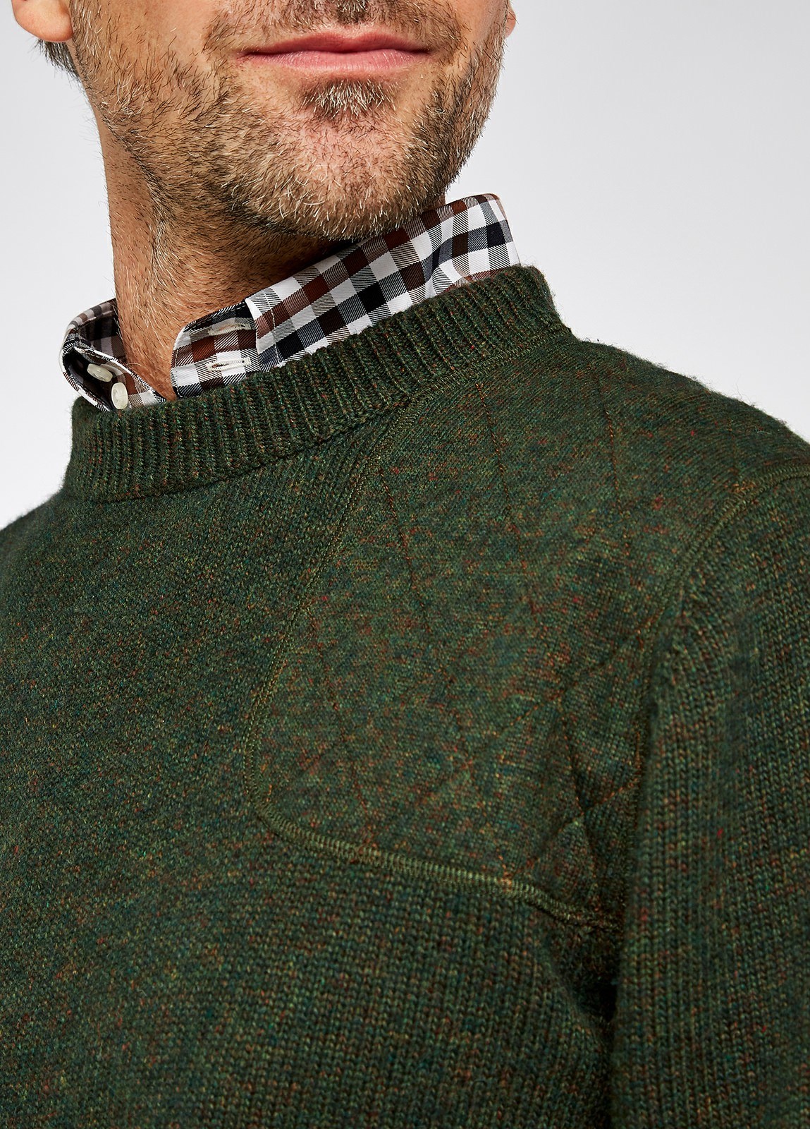 Dubarry Nolan Crew Neck Knitted Sweater Men's Knitwear Olive