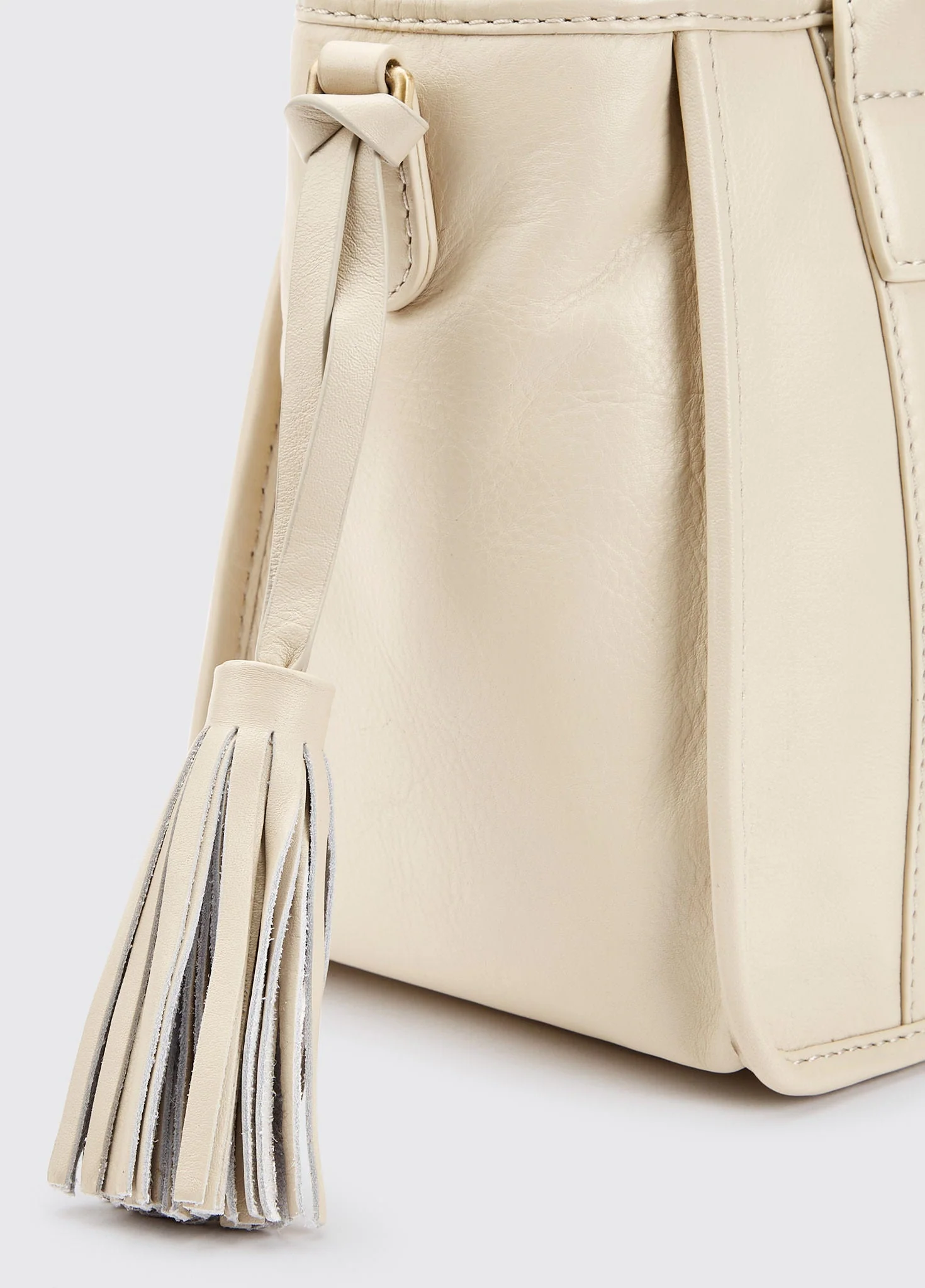 Ramelton Medium size leather handbag - Oyster