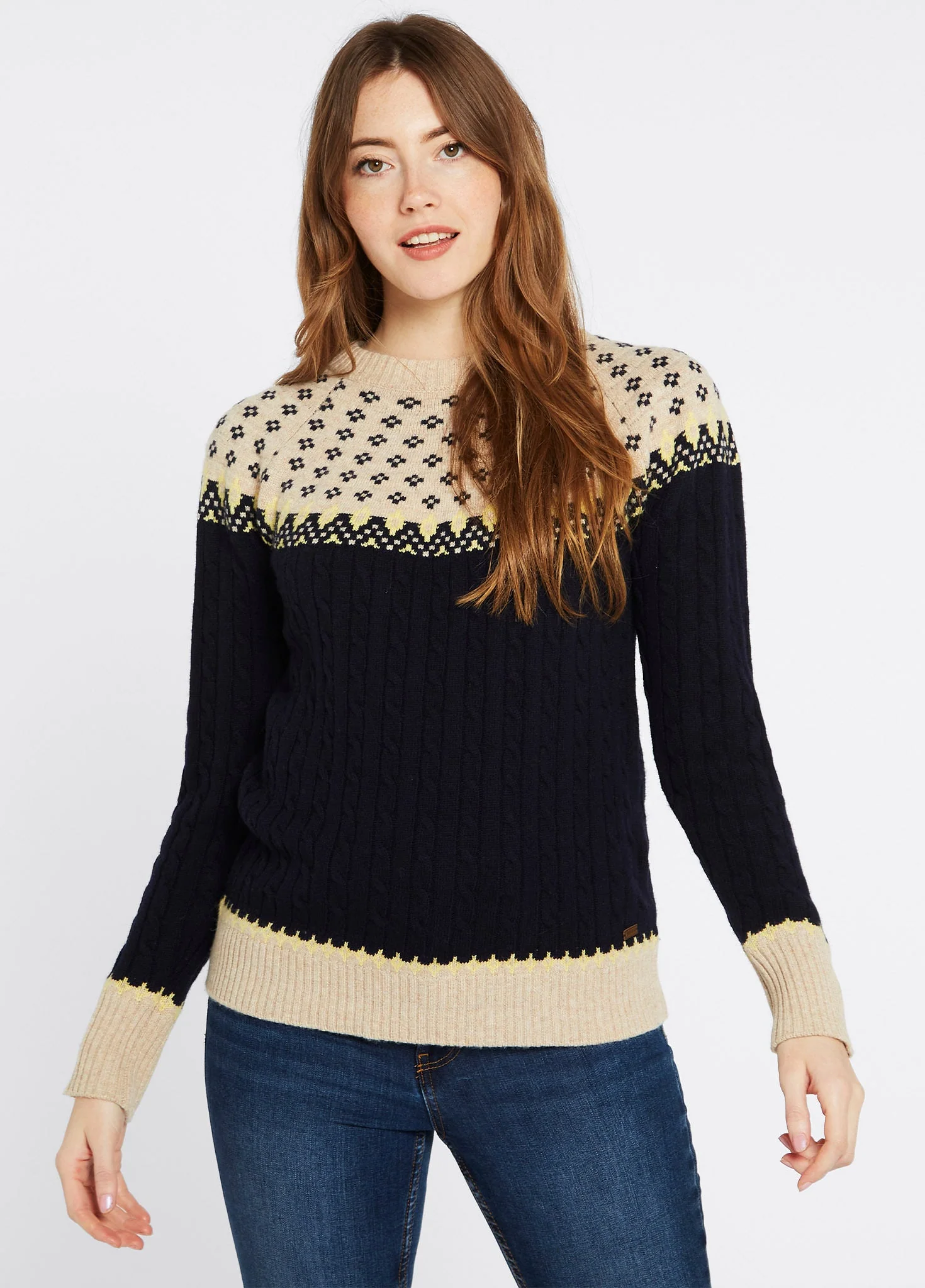Thornfield Women's Fair Isle knit - Navy
