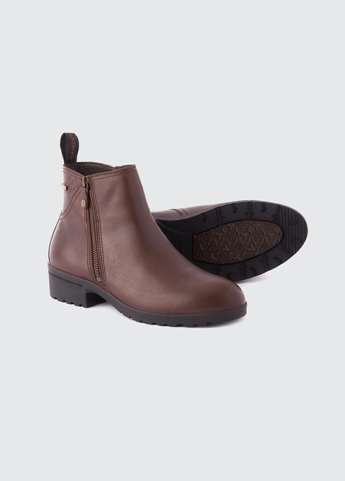 Dubarry Carlow Side Zip Women's Ankle Boots Chocolate