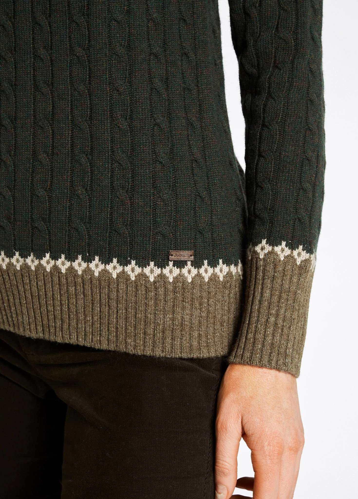 Thornfield Women's Fair Isle knit - Olive
