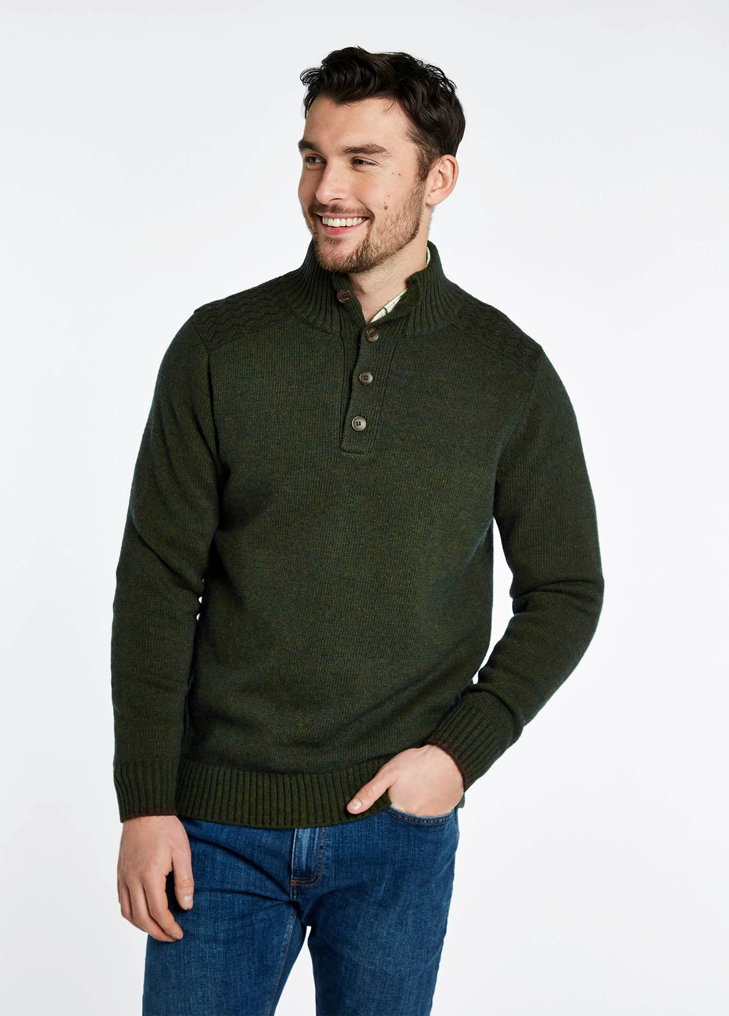 Parkplace Knitted Sweater - Olive