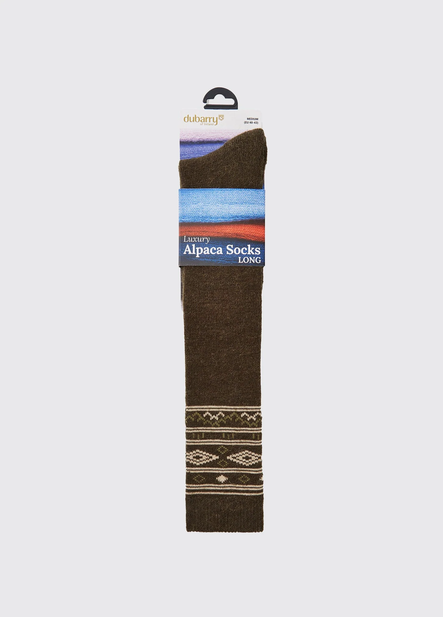 Rolestown Fair Isle Alpaca socks - Olive