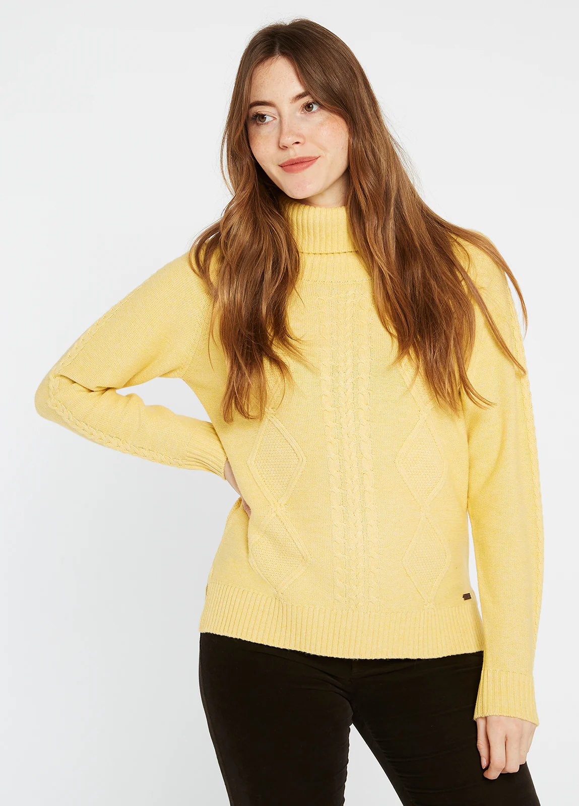 Kirkwood Ladies' Chunky Sweater - Maize - Sample