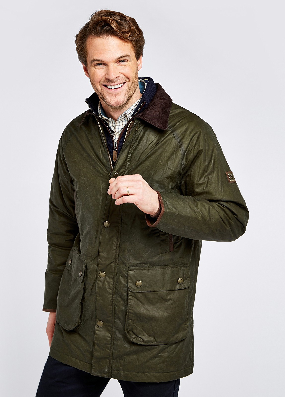 Dubarry Brunswick Wax Men's Jackets Deep Green