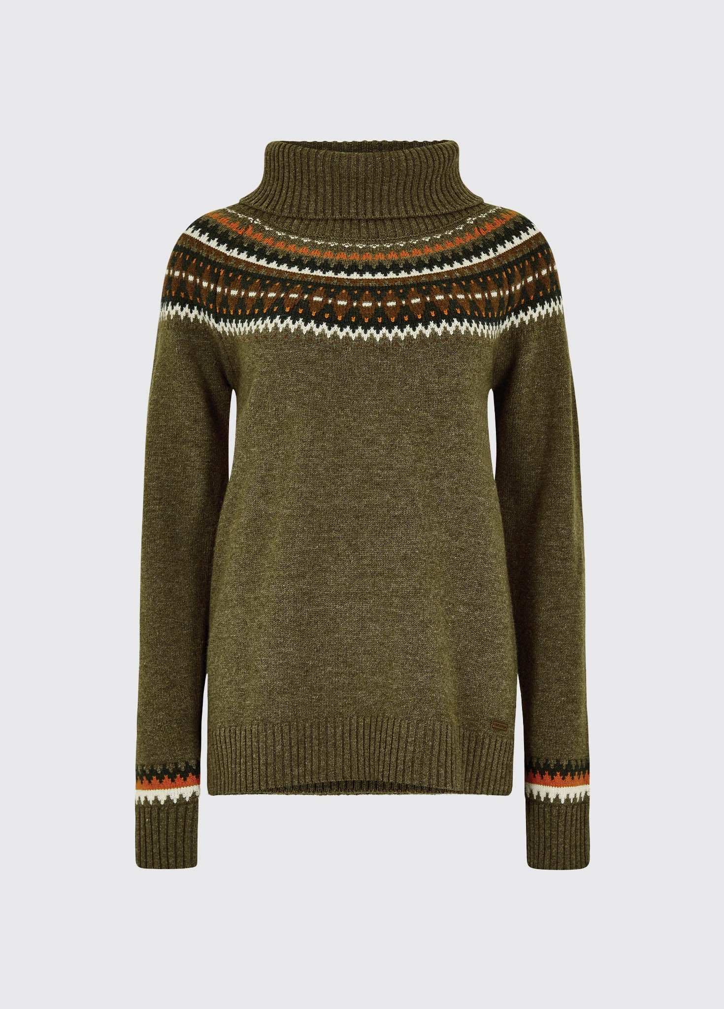 Riverdale Fair Isle Sweater - Dusky Green