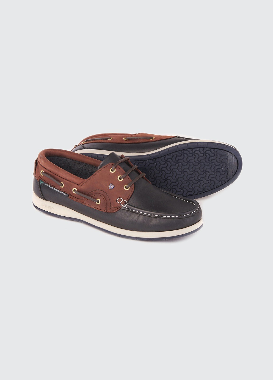 Dubarry Commodore XLT Men's Boat Shoes Navy / Brown