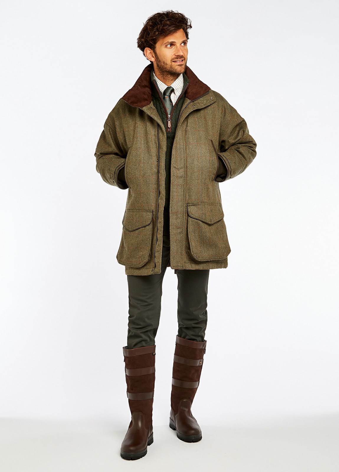 Dubarry Ballinturbet Tweed Men's Jackets Brown