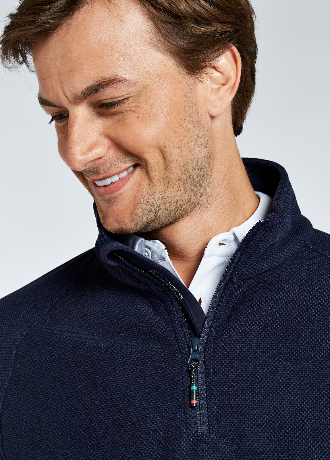 Dubarry Monaco Unisex Quarter-zip Fleece Men's Jackets Navy