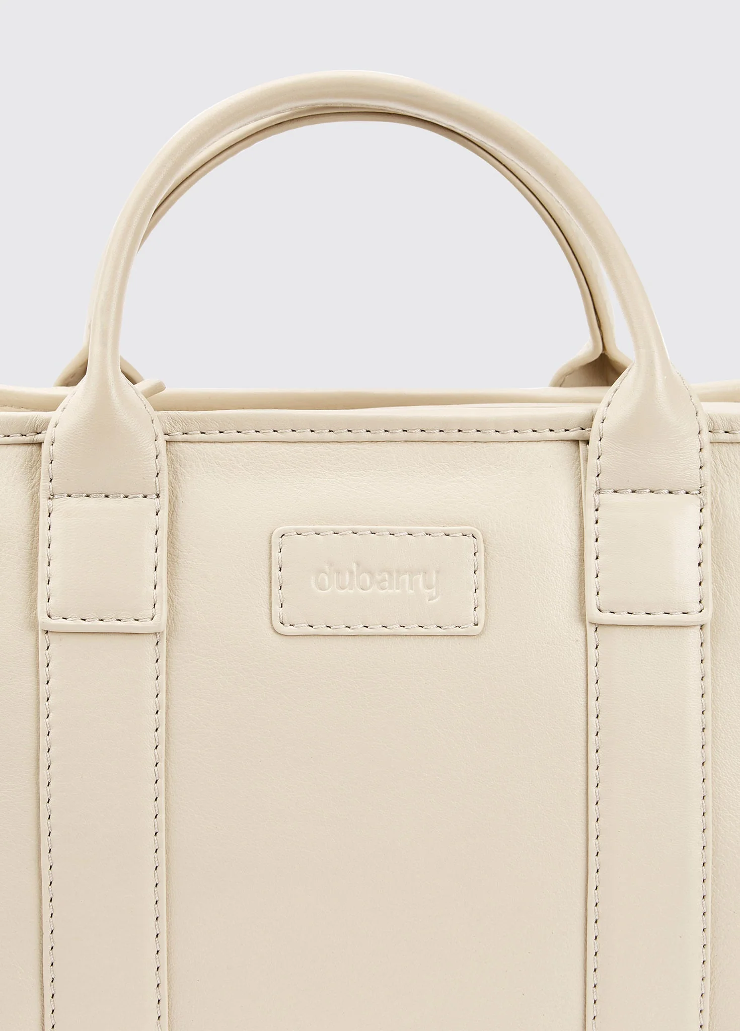Ramelton Medium size leather handbag - Oyster