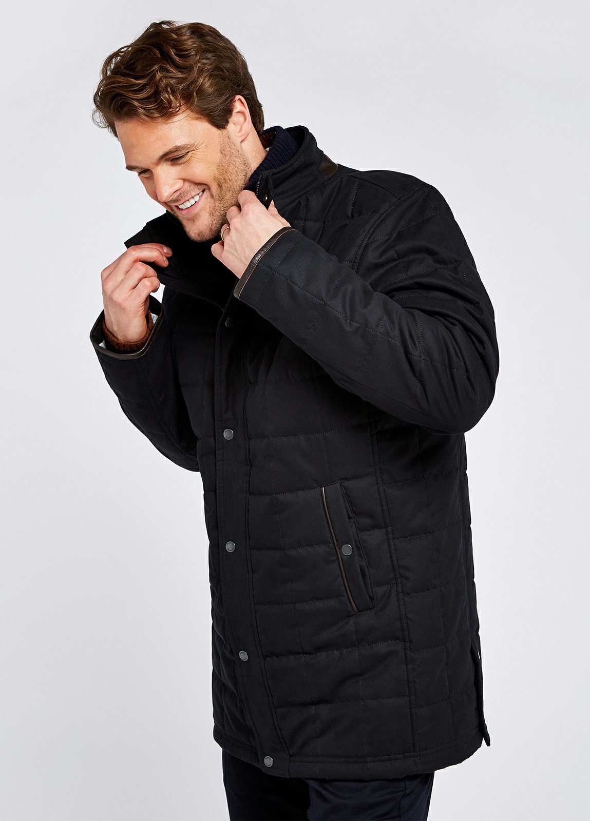 Dubarry Cashel Quilted Men's Jackets Navy