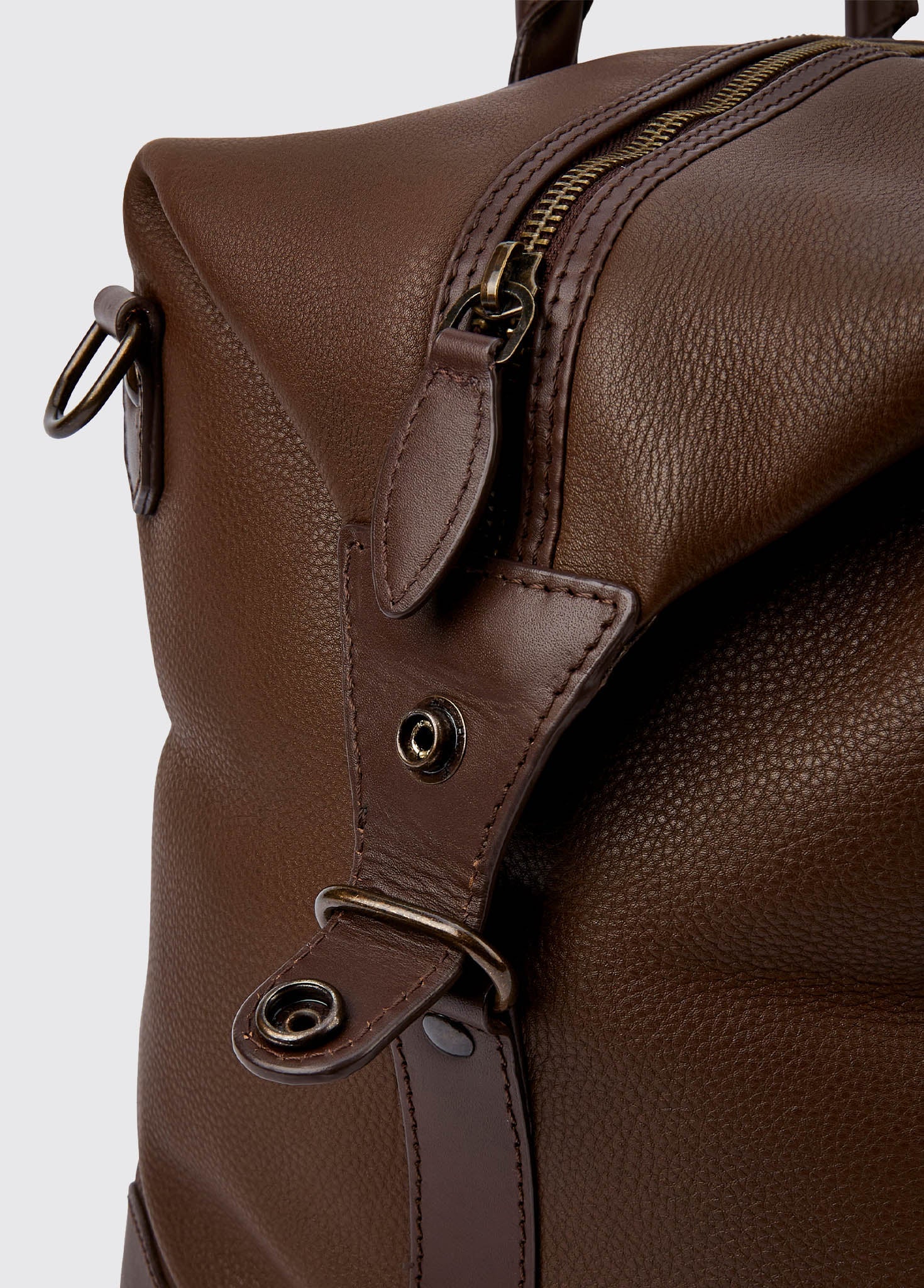 Tollymore  Leather Holdall - Walnut