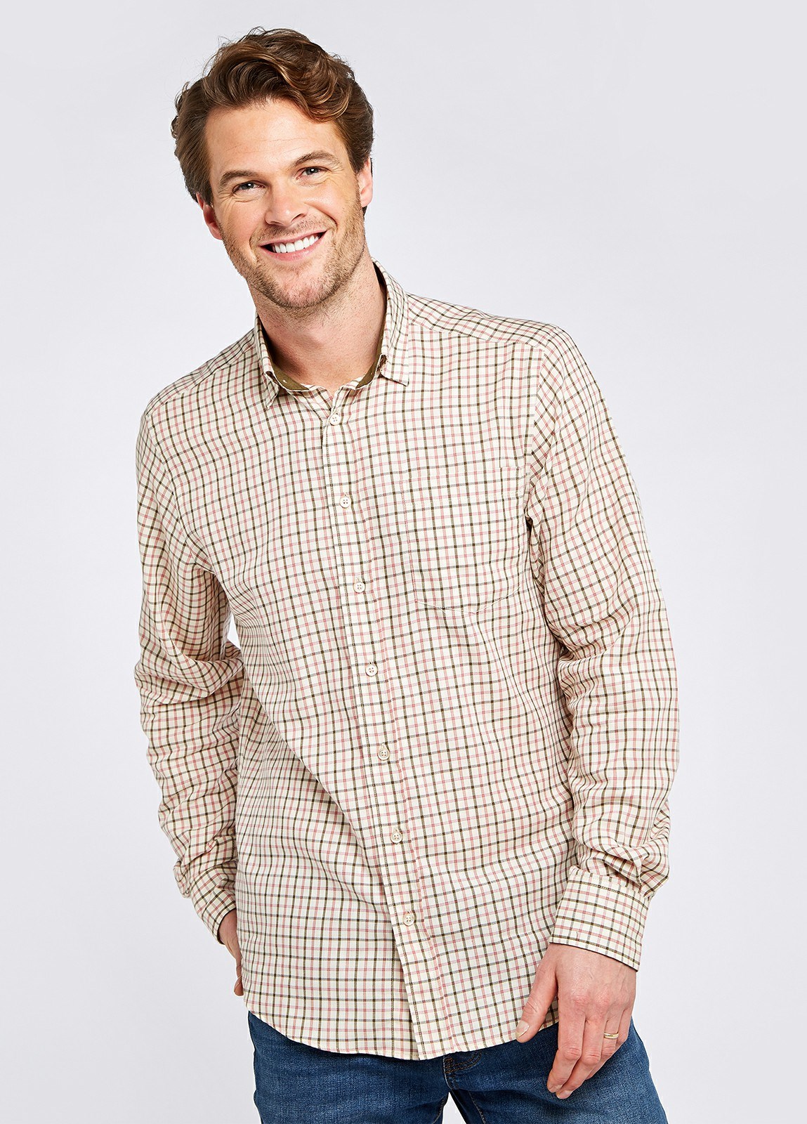 Dubarry Connell Tattersall Check Men's Shirts Green