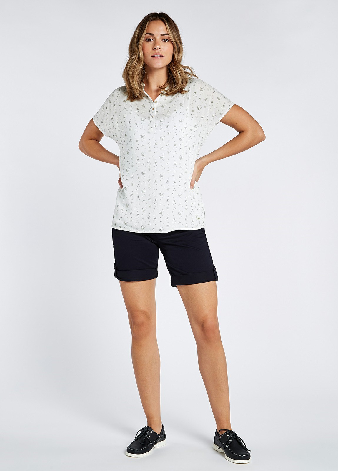 Dubarry Waterfall Printed Tops Women's Shirts White