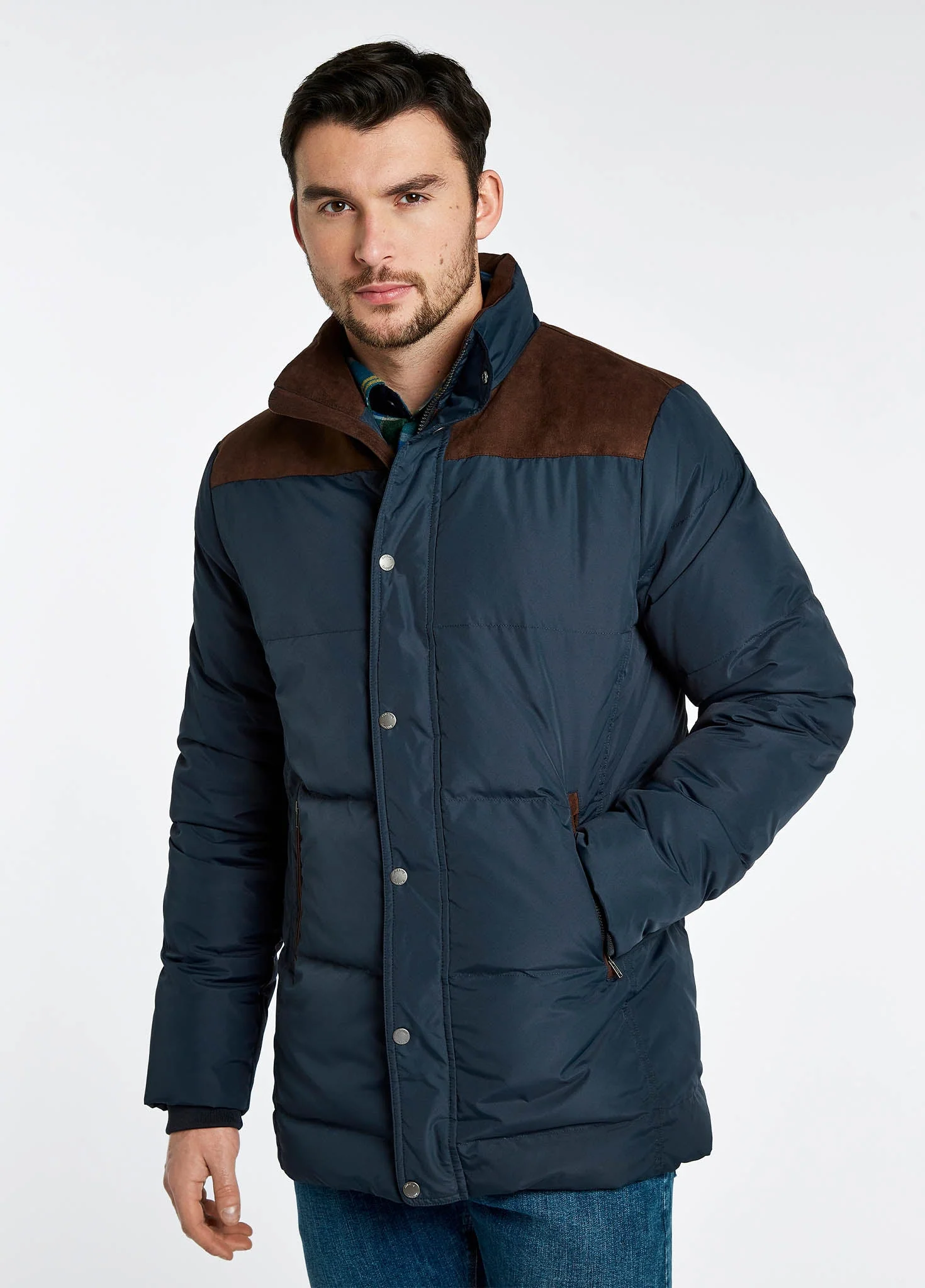 Talbot Men's Down Filled Jacket - Navy