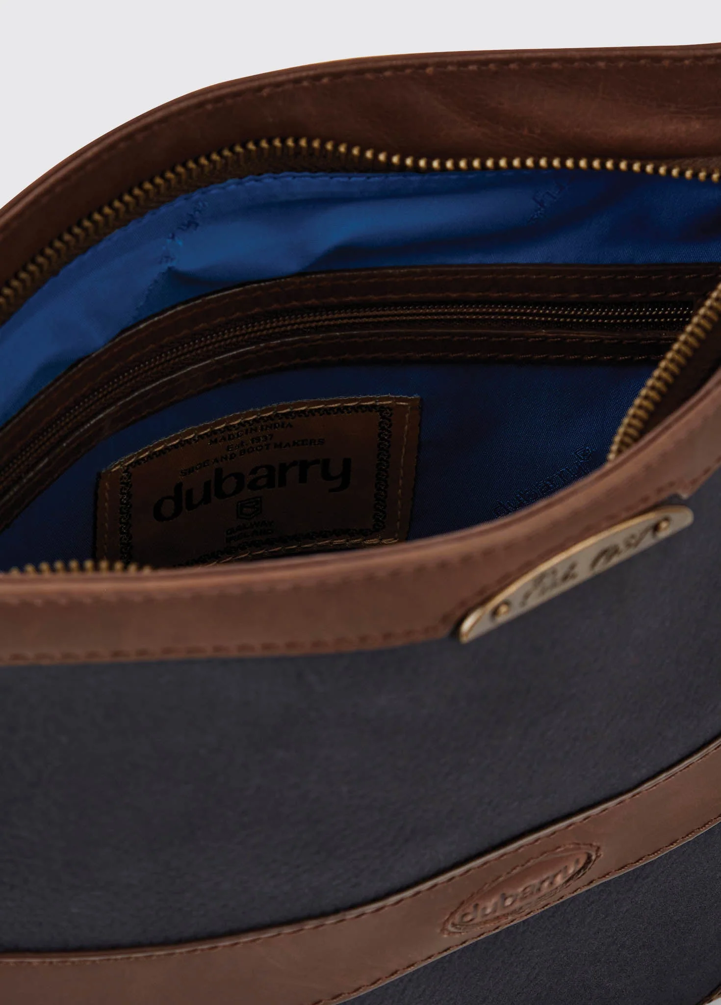 Ardmore Cross Body Bag - Navy/Brown