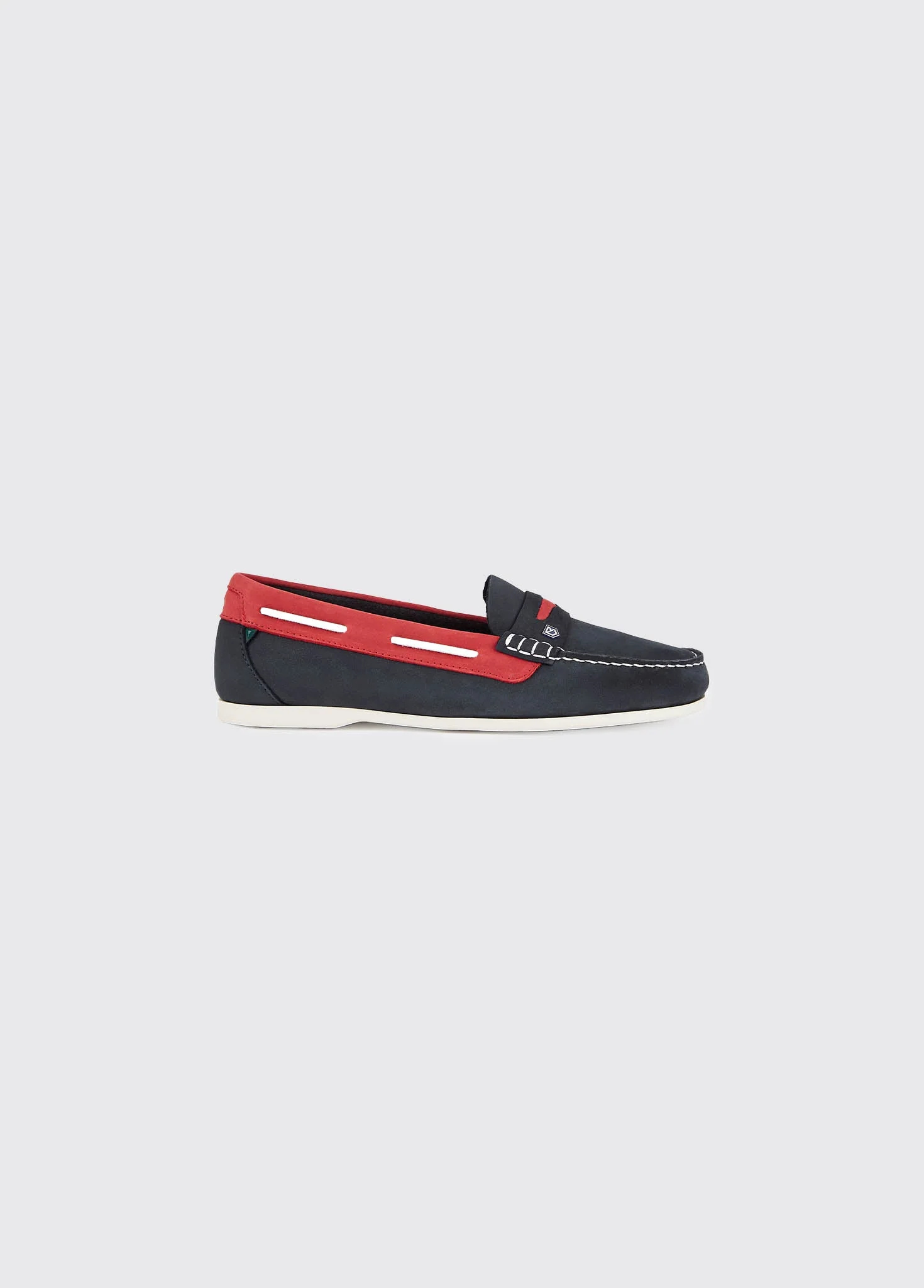 Belize Boat Shoe - Denim/Red