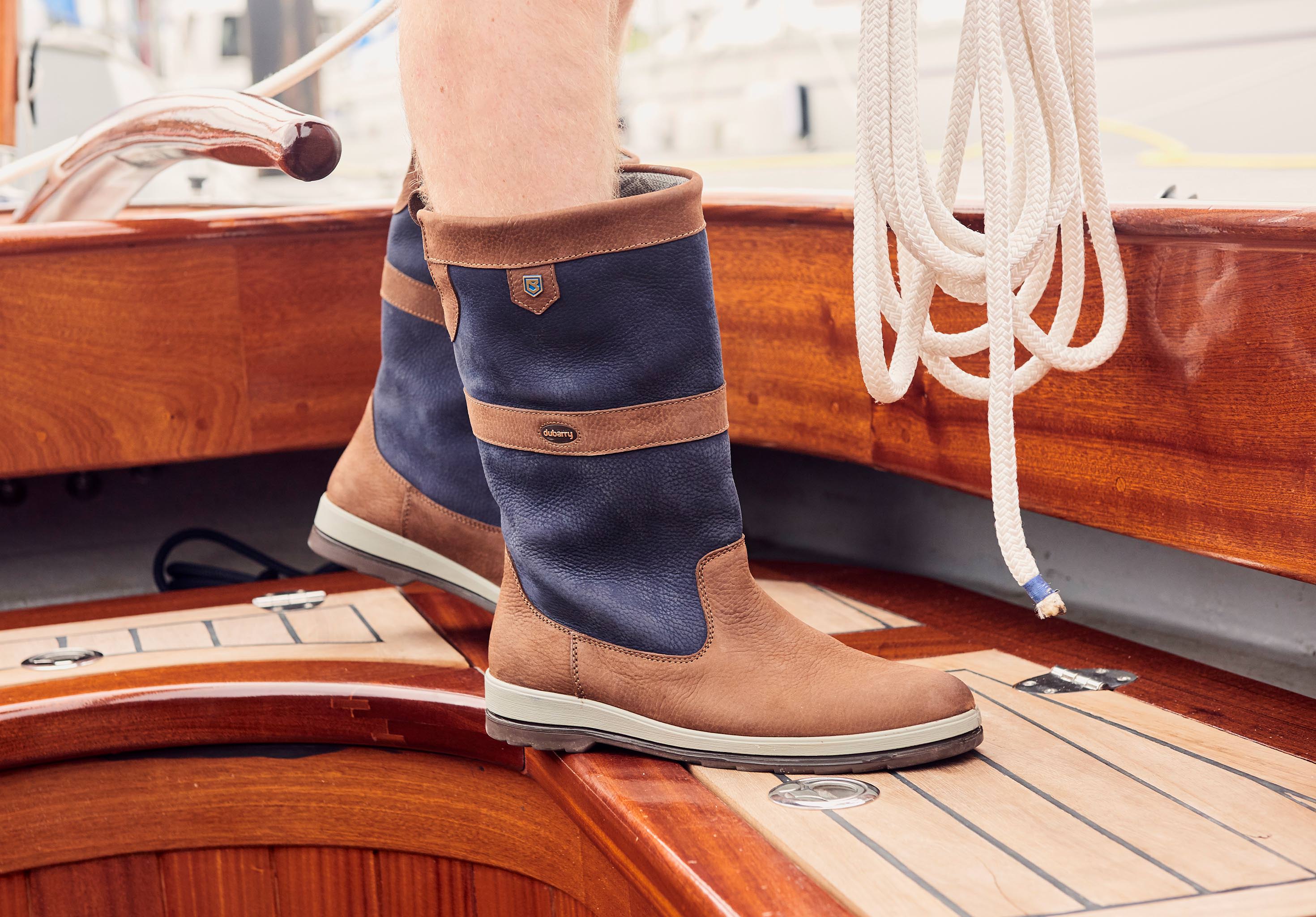 Ultima Mens Sailing Boot - Navy/Brown