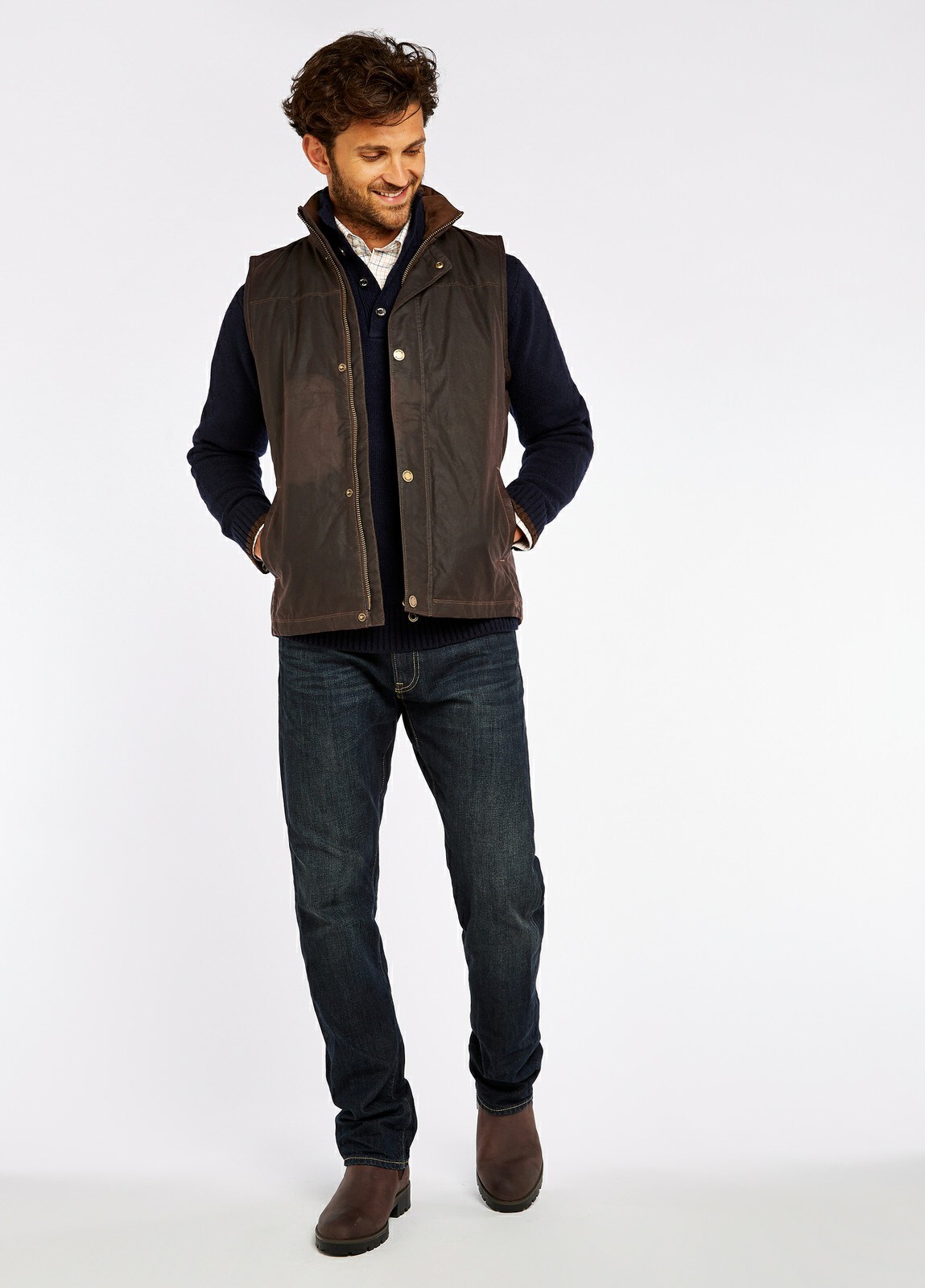 Dubarry Mayfly Wax Men's Vest Brown