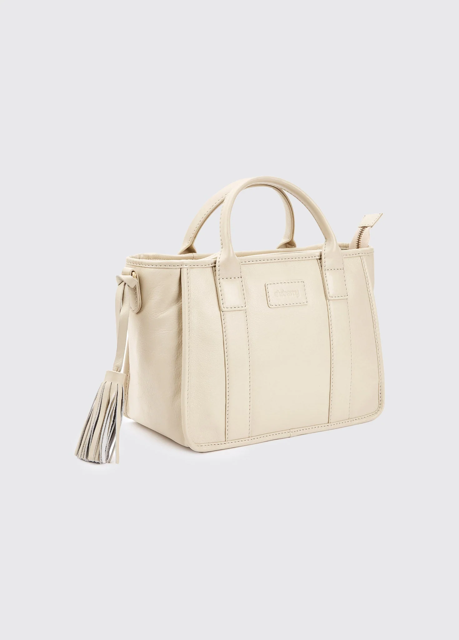 Ramelton Medium size leather handbag - Oyster