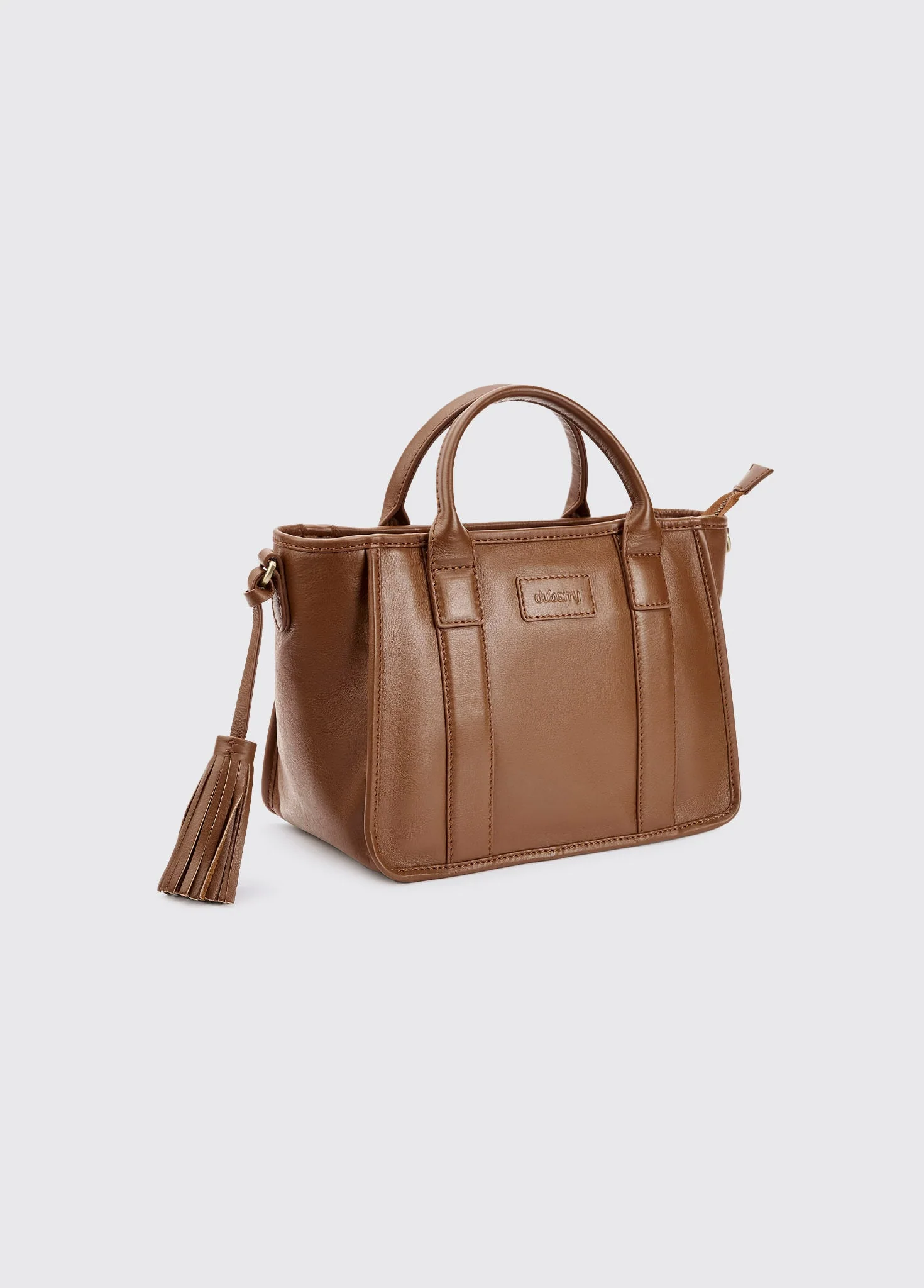 Ramelton Medium size leather handbag - Caramel