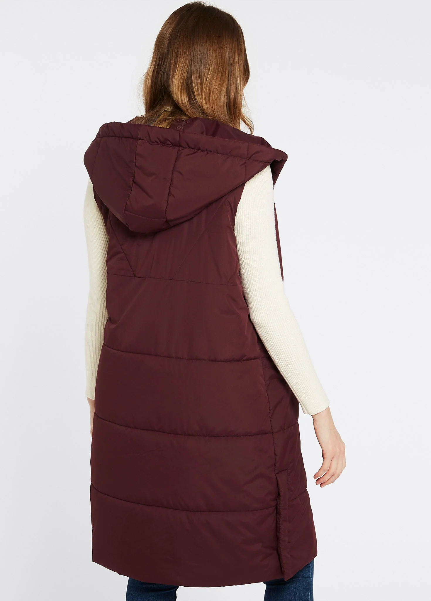 Ryan Women's Hooded Vest - Ox Blood