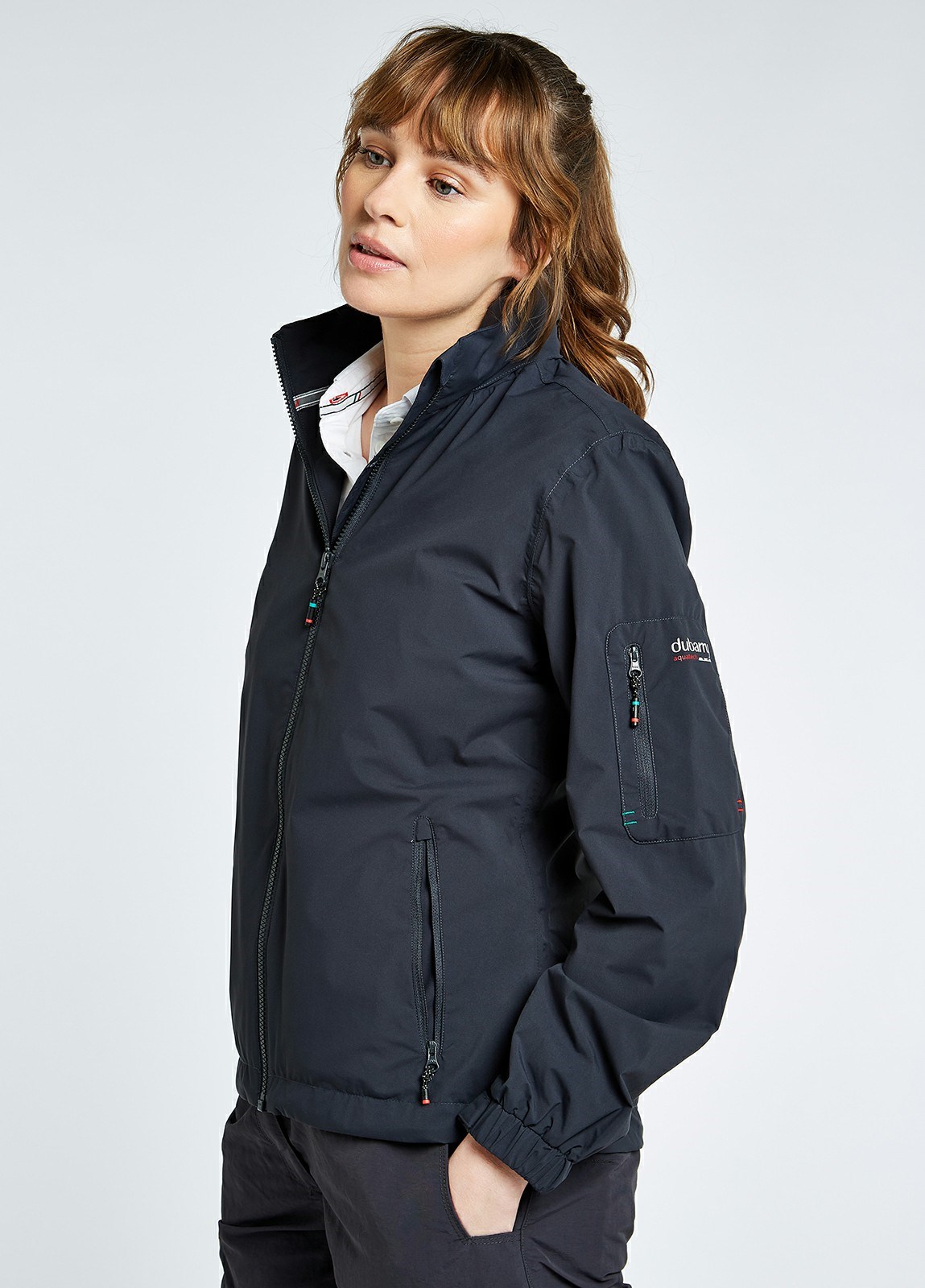 Dubarry Livorno Fleece-lined Crew Women's Jackets Deep Grey