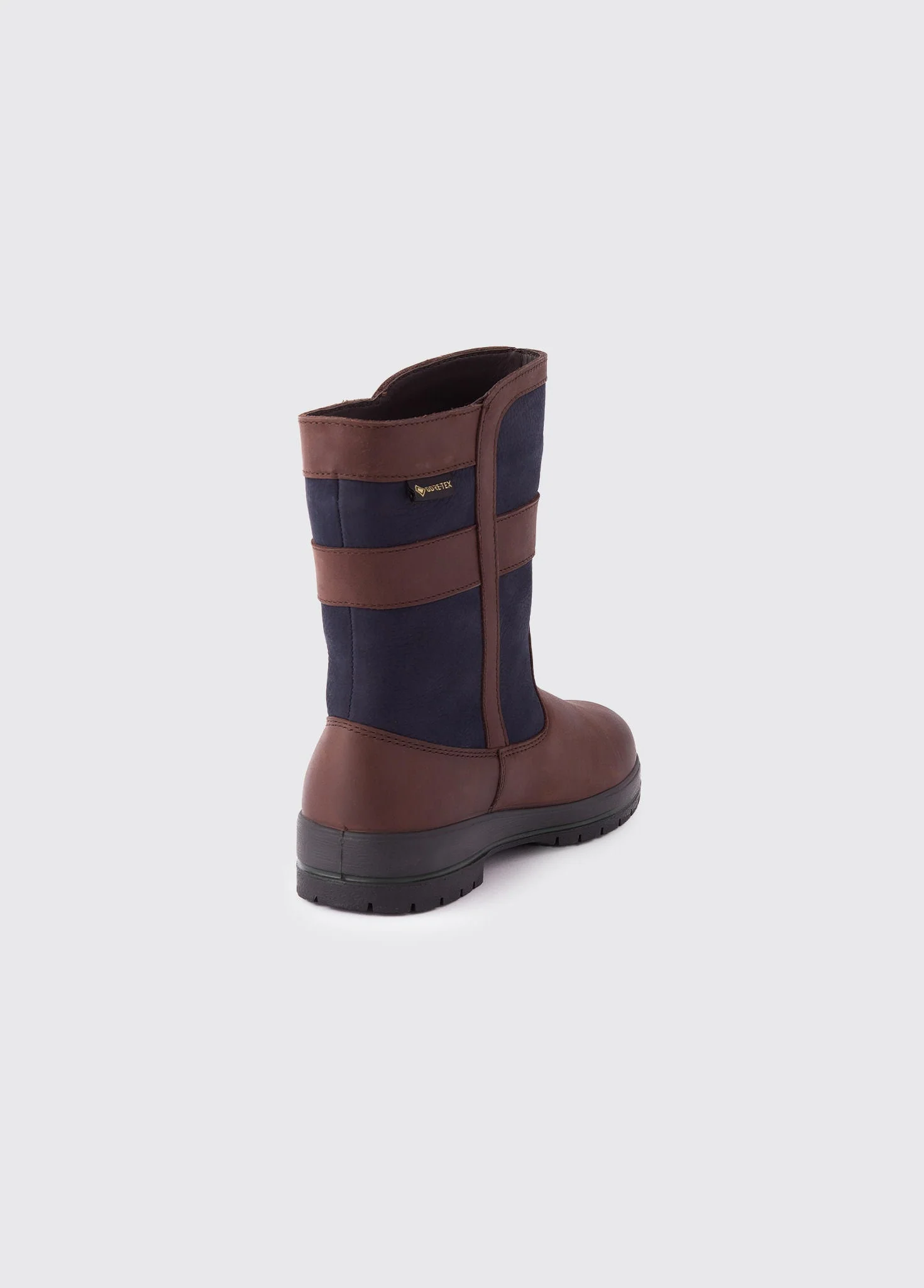 Roscommon Men's Short Rain Boot - Navy/Brown