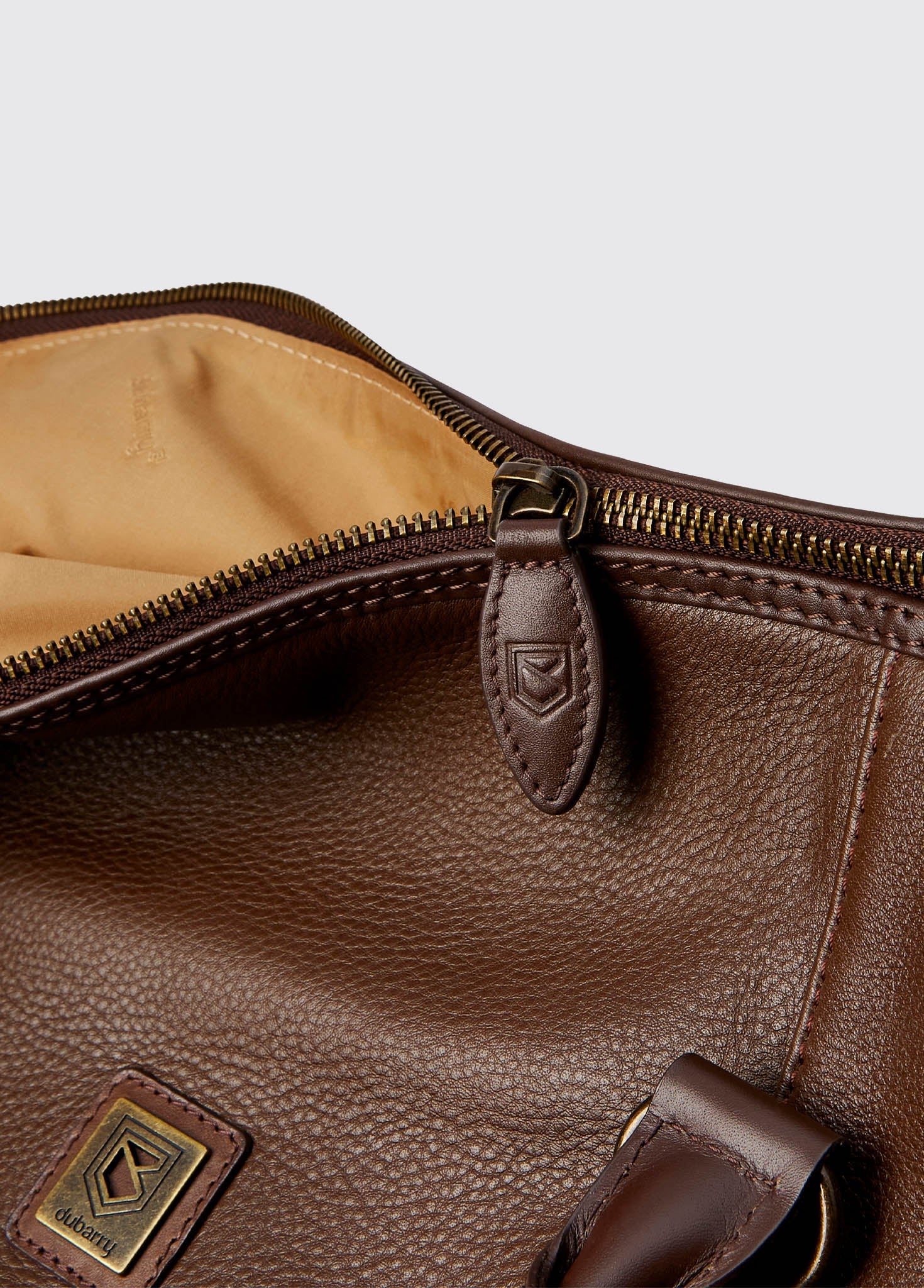Tollymore  Leather Holdall - Walnut