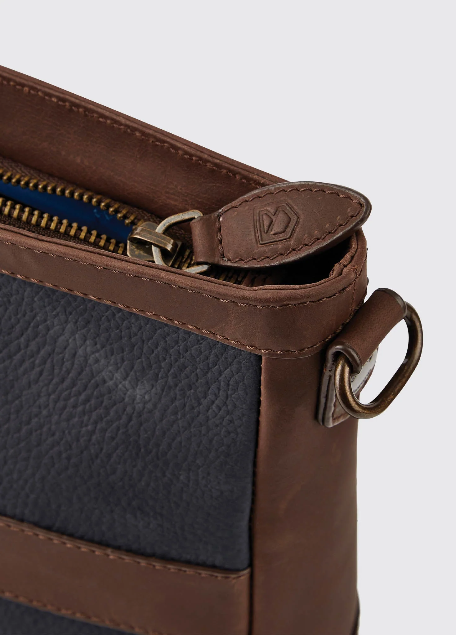 Ardmore Cross Body Bag - Navy/Brown