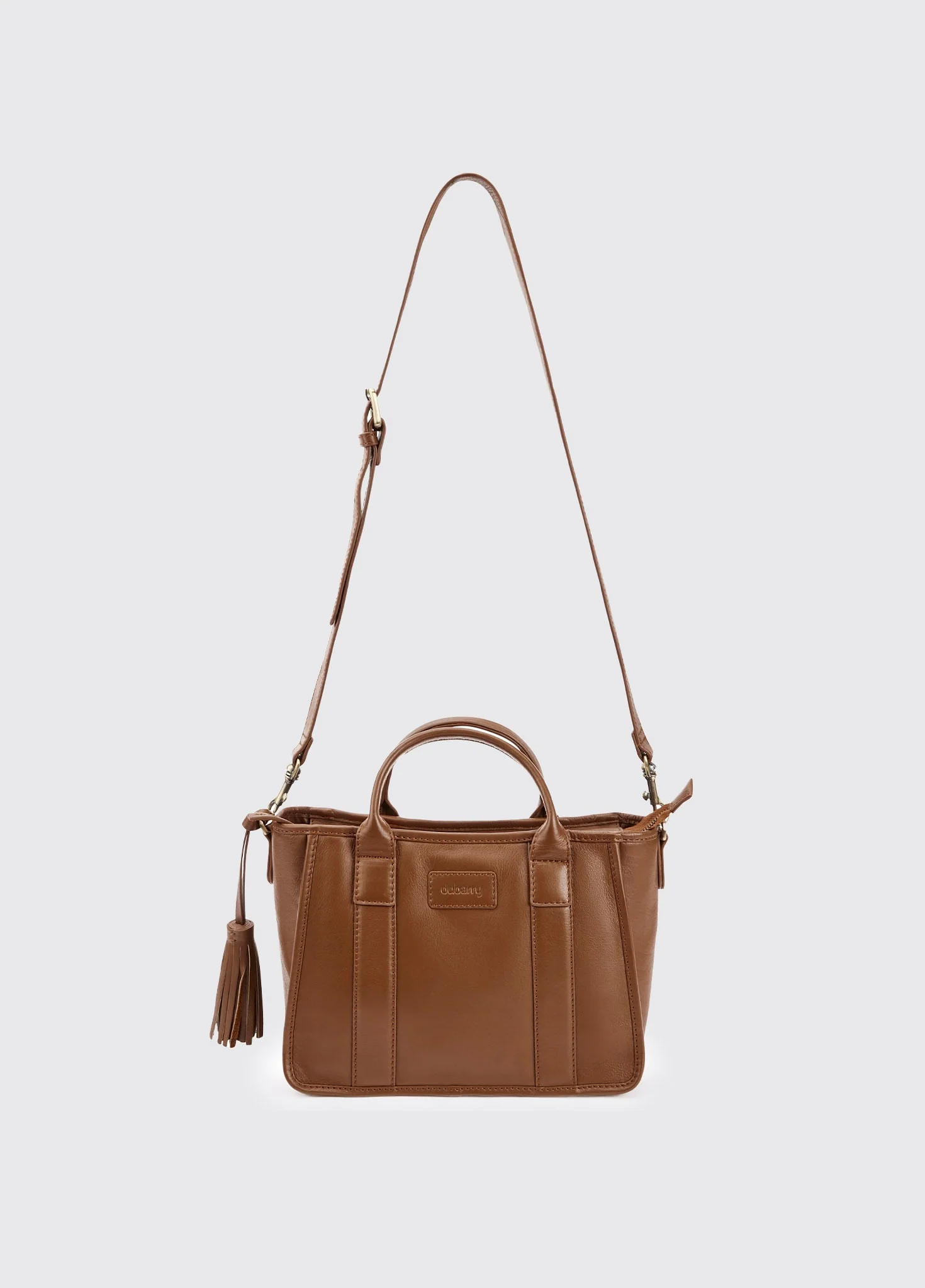 Ramelton Medium size leather handbag - Caramel