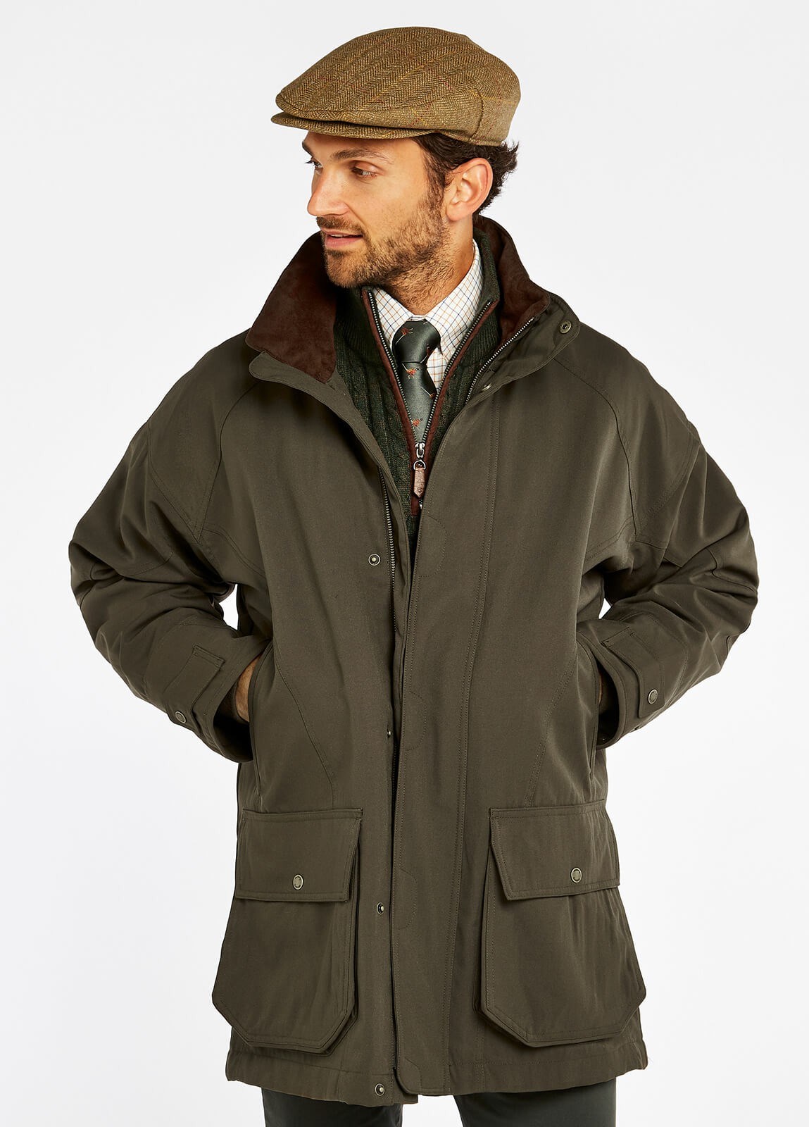 Dubarry Rosleague Shooting Coat Men's Jackets Dark Green